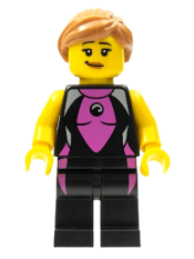 LEGO Surfer Girl, Series 4 (Minifigure Only without Stand and Accessories) minifigure