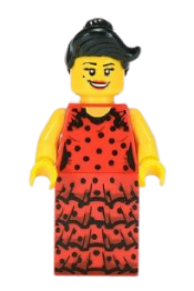 LEGO Flamenco Dancer, Series 6 (Minifigure Only without Stand and Accessories) minifigure