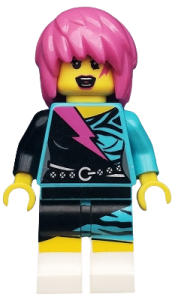 LEGO Rocker Girl, Series 7 (Minifigure Only without Stand and Accessories) minifigure