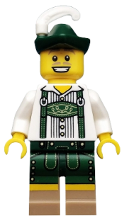 LEGO Lederhosen Guy, Series 8 (Minifigure Only without Stand and Accessories) minifigure