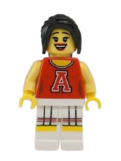 LEGO Red Cheerleader, Series 8 (Minifigure Only without Stand and Accessories) minifigure