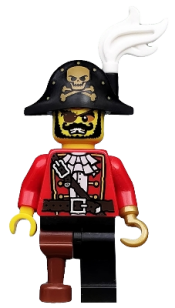 LEGO Pirate Captain, Series 8 (Minifigure Only without Stand and Accessories) minifigure