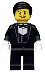 LEGO Waiter, Series 9 (Minifigure Only without Stand and Accessories) minifigure