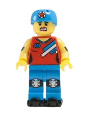 LEGO Roller Derby Girl, Series 9 (Minifigure Only without Stand and Accessories) minifigure