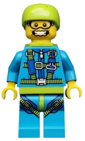 LEGO Skydiver, Series 10 (Minifigure Only without Stand and Accessories) minifigure