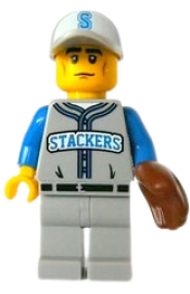 LEGO Baseball Fielder, Series 10 (Minifigure Only without Stand and Accessories) minifigure