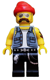 LEGO Motorcycle Mechanic, Series 10 (Minifigure Only without Stand and Accessories) minifigure