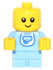 LEGO Baby - Bright Light Blue Body with Elephant Bib minifigure