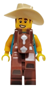 LEGO Cowboy Costume Guy, Series 18 (Minifigure Only without Stand and Accessories) minifigure