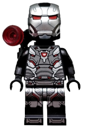 LEGO War Machine - Black and Silver Armor with Backpack minifigure