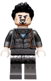 LEGO Tony Stark - Hoodie, Silver Camo minifigure
