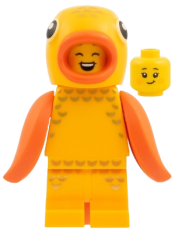 LEGO Goldfish Costume Fan, Series 28 (Minifigure Only without Stand and Accessories) set