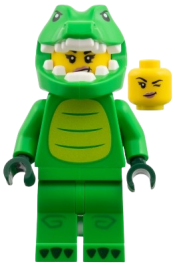 LEGO Crocodile Costume Fan, Series 28 (Minifigure Only without Stand and Accessories) set