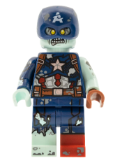 LEGO Zombie Captain America, Marvel Studios (Minifigure Only without Stand and Accessories) minifigure
