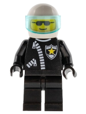 LEGO Police - Zipper with Sheriff Star, White Helmet, Trans-Light Blue Visor, Sunglasses minifigure