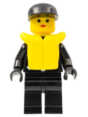 LEGO Police - Zipper with Sheriff Star, Black Cap, Life Jacket minifigure