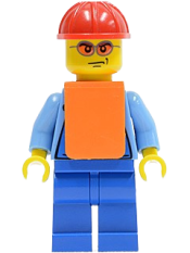 LEGO Lumberjack with Orange Vest minifigure