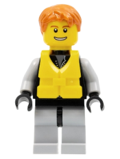 LEGO Jet Skier Male, Life Jacket Center Buckle set