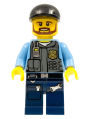 LEGO Police - LEGO City Undercover Elite Police Officer 1 - Brown Beard minifigure