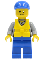 LEGO Coast Guard City - Crew Member, Blue Cap minifigure