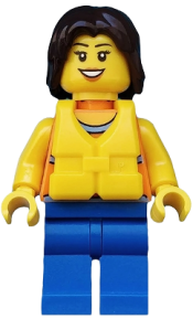 LEGO Coast Guard City - Dinghy Passenger Female minifigure