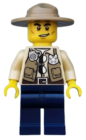 LEGO Swamp Police - Ranger, Dark Blue Legs, Campaign Hat minifigure