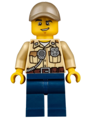 LEGO Swamp Police - Officer, Shirt, Dark Tan Cap minifigure