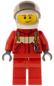 LEGO Paramedic - Pilot Male, White Helmet minifigure