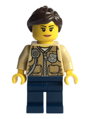 LEGO Swamp Police - Officer Female, Vest minifigure