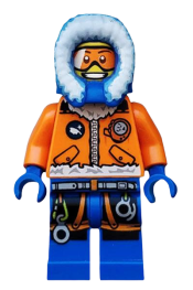 LEGO Arctic Explorer, Female with Snowshoes minifigure