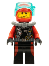 LEGO Scuba Diver, Male without Flippers minifigure