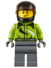 LEGO Motorcyclist - Ambulance Plane Passenger minifigure