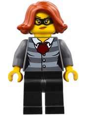 LEGO Police - City Bandit Female, Black Eye Mask minifigure