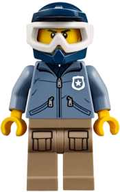 LEGO Mountain Police - Officer Male, Dirt Bike minifigure