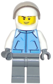 LEGO Helicopter Pilot - Medium Blue Jacket minifigure