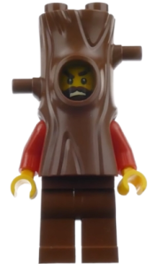 LEGO Mountain Police - Crook Male Stumpy 10K (in tree costume) minifigure