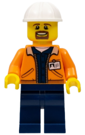 LEGO Miner - Equipment Operator with Beard minifigure