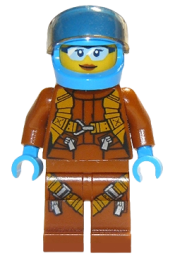 LEGO Arctic Plane / Quadcopter Pilot Female minifigure