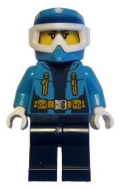 LEGO Arctic Explorer Female - Dirt Bike Helmet, Goggles minifigure