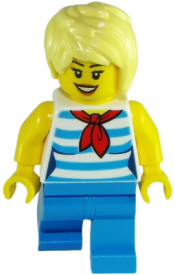 LEGO Ice Cream Vendor - Striped Shirt minifigure