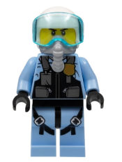 LEGO Sky Police - Jet Pilot with Oxygen Mask minifigure