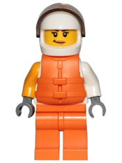 LEGO Jet Skier Female, 'VITA RUSH' Logo, Life Jacket minifigure