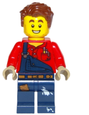 LEGO Harl Hubbs without Utility Belt minifigure