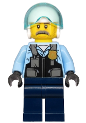 LEGO Police - Pilot Sam Grizzled minifigure