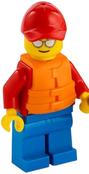 LEGO Beach Rescue with Life Preserver minifigure