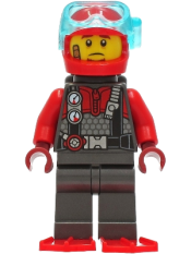 LEGO Police - Crook Frankie Lupelli, Diving Suit minifigure