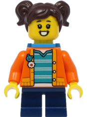 LEGO Madison - Orange Jacket, Dark Azure Backpack minifigure