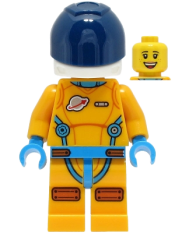 LEGO Rivera - Bright Light Orange and Dark Azure Space Suit minifigure