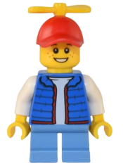 LEGO Billy - Blue Vest, Tiny Yellow Propeller minifigure