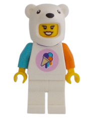 LEGO Ice-Cream Shop Vendor - Female, Polar Bear Suit minifigure